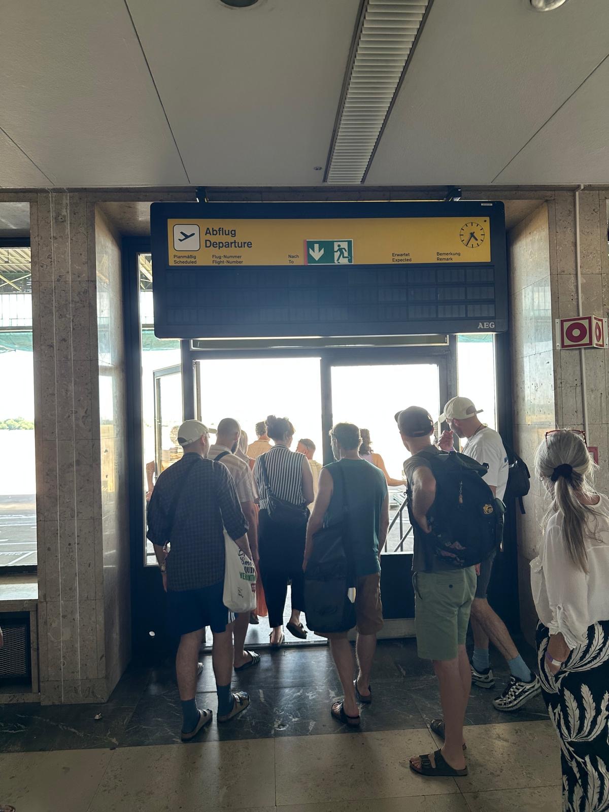 Abflug Tempelhofer Flughafen