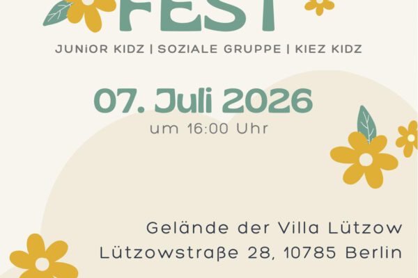 Sommerfestflyer Soziale Gruppen 2026