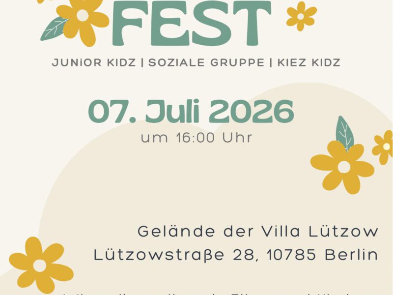 Sommerfestflyer Soziale Gruppen 2026
