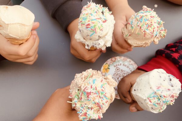 gemeinsames Eis essen