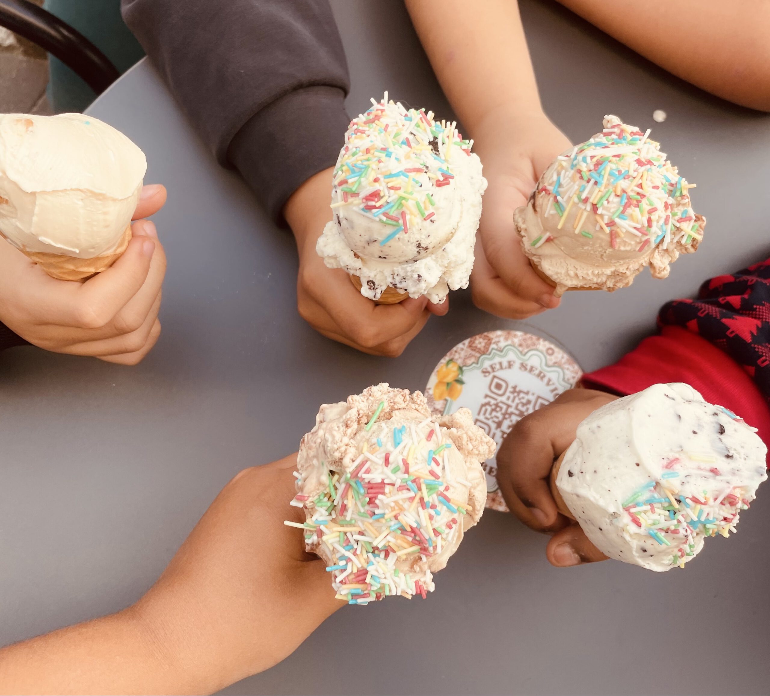 gemeinsames Eis essen